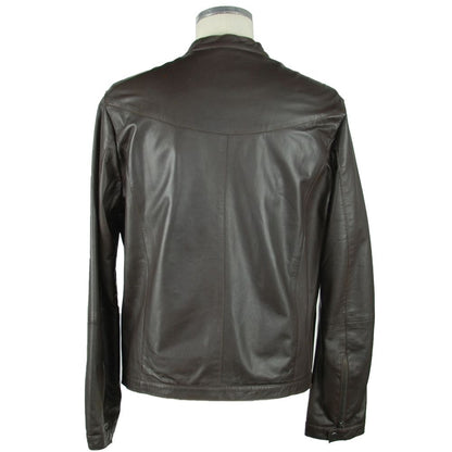 Brown Leather Men's Jacket