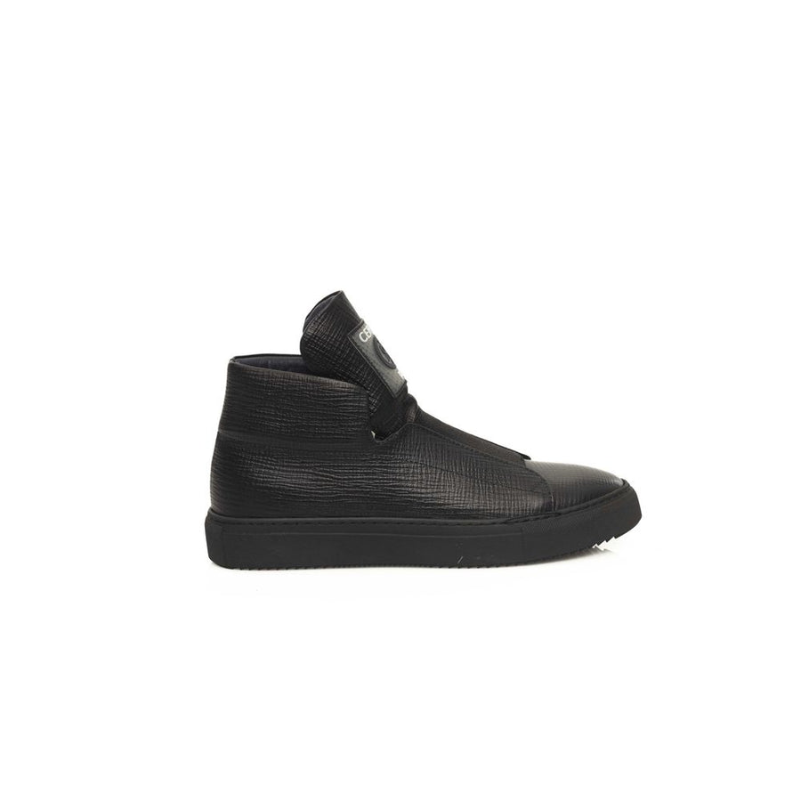 Black Calfskin Men Sneaker