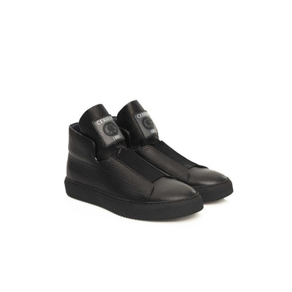 Black Calfskin Men Sneaker