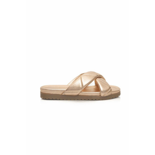 Beige Lambskin Women Sandal