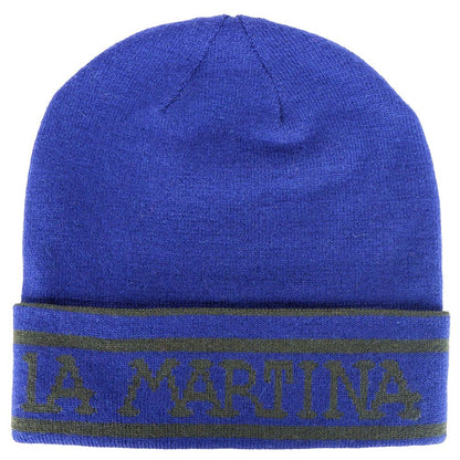 Blue Wool Men Cap