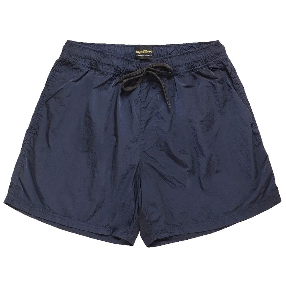 Blue Nylon Men Swim Trunk
