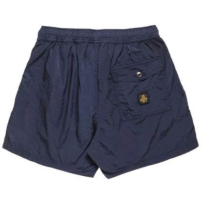 Blue Nylon Men Swim Trunk