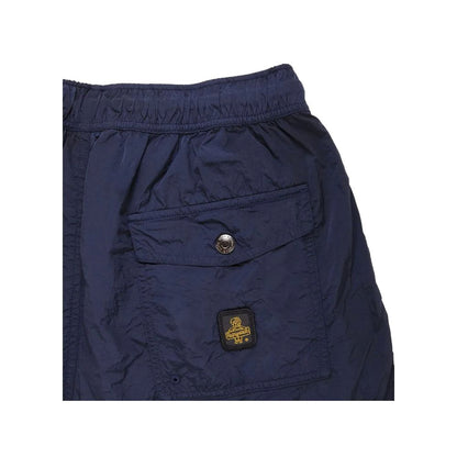 Blue Nylon Men Swim Trunk