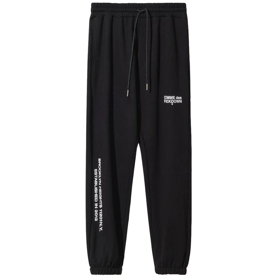 Black Cotton Men Sweatpants