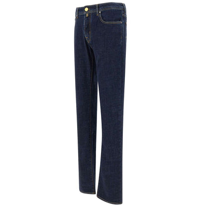 Blue Stretch Denim Men's Jeans