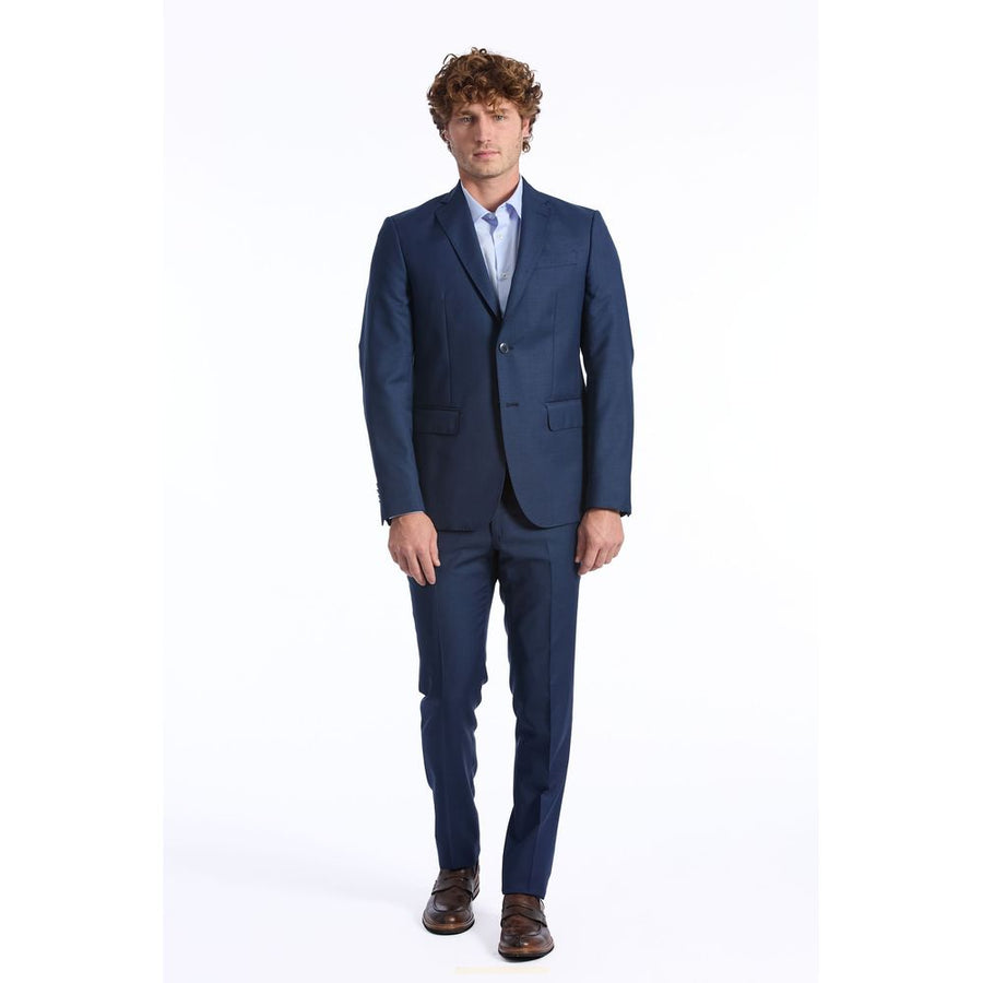 Blue Wool Men Blazer