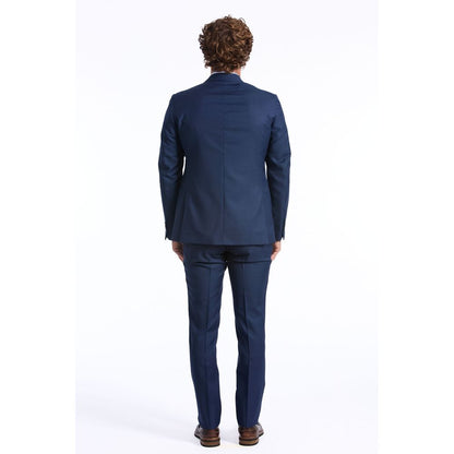 Blue Wool Men Blazer
