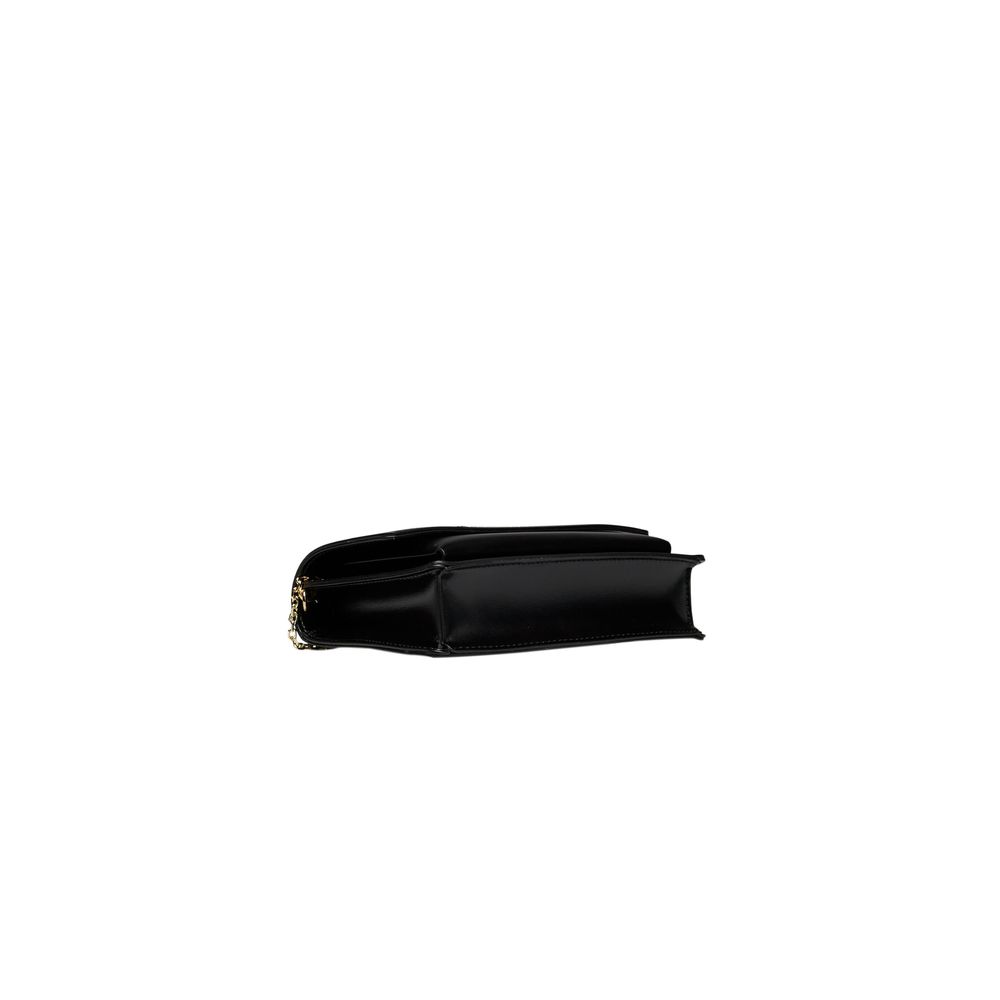 "Black Polyethylene Women Crossbody Bag"