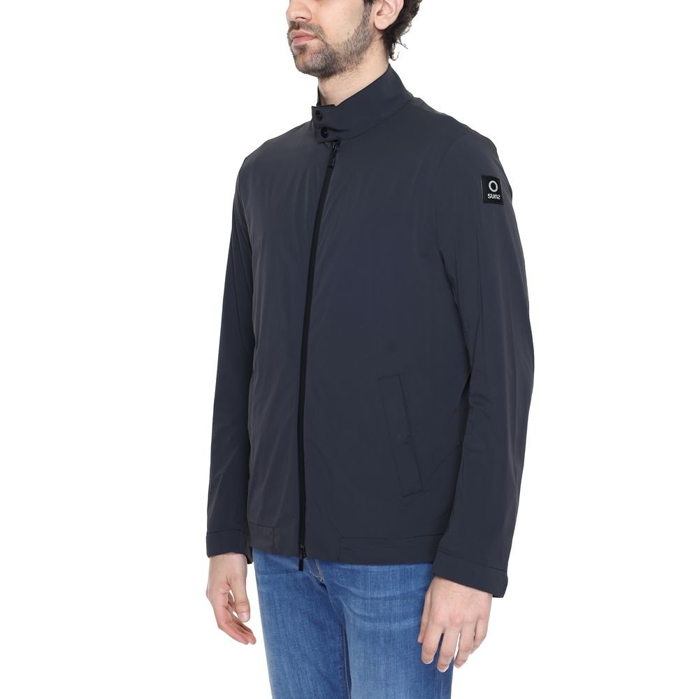 Black Nylon Jackets & Coat