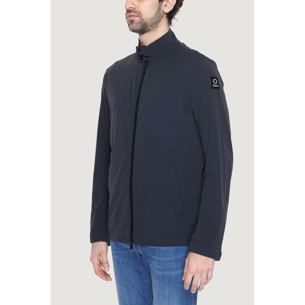 Black Nylon Jackets & Coat