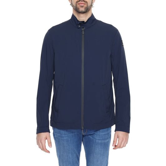 Blue Nylon Jackets & Coat