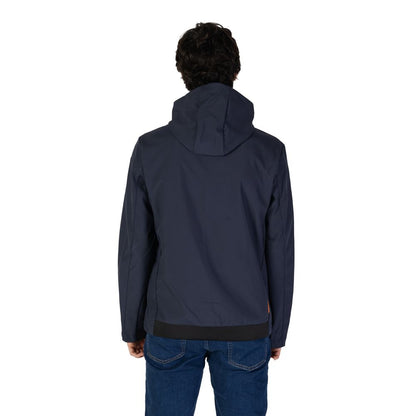Blue Polyester Jackets & Coat