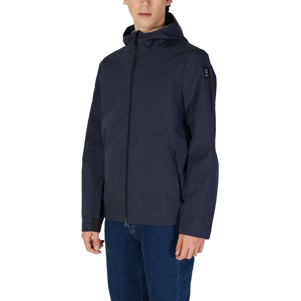 Blue Polyester Jackets & Coat