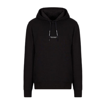 Black Cotton Hoodie