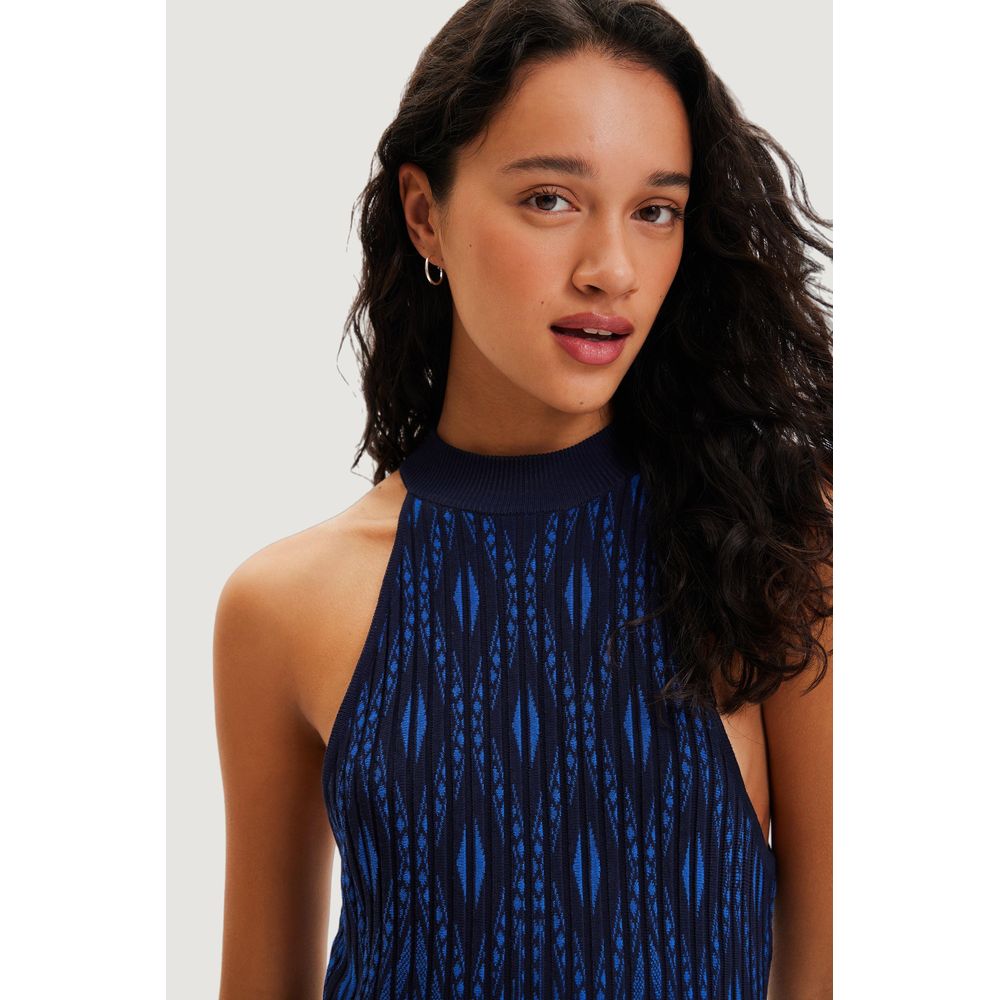 Blue Viscose Short