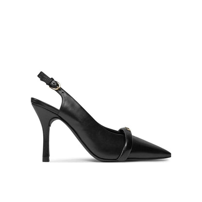 Black Leather High Heel