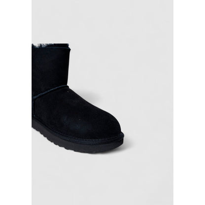 Black Suede Leather Ankle