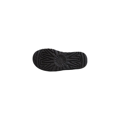 Black Suede Leather Ankle