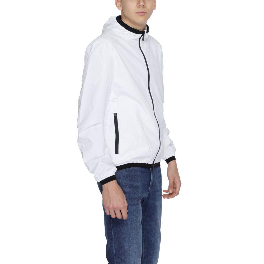 White Polyester Jackets & Coat