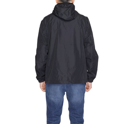Black Polyester Jackets & Coat