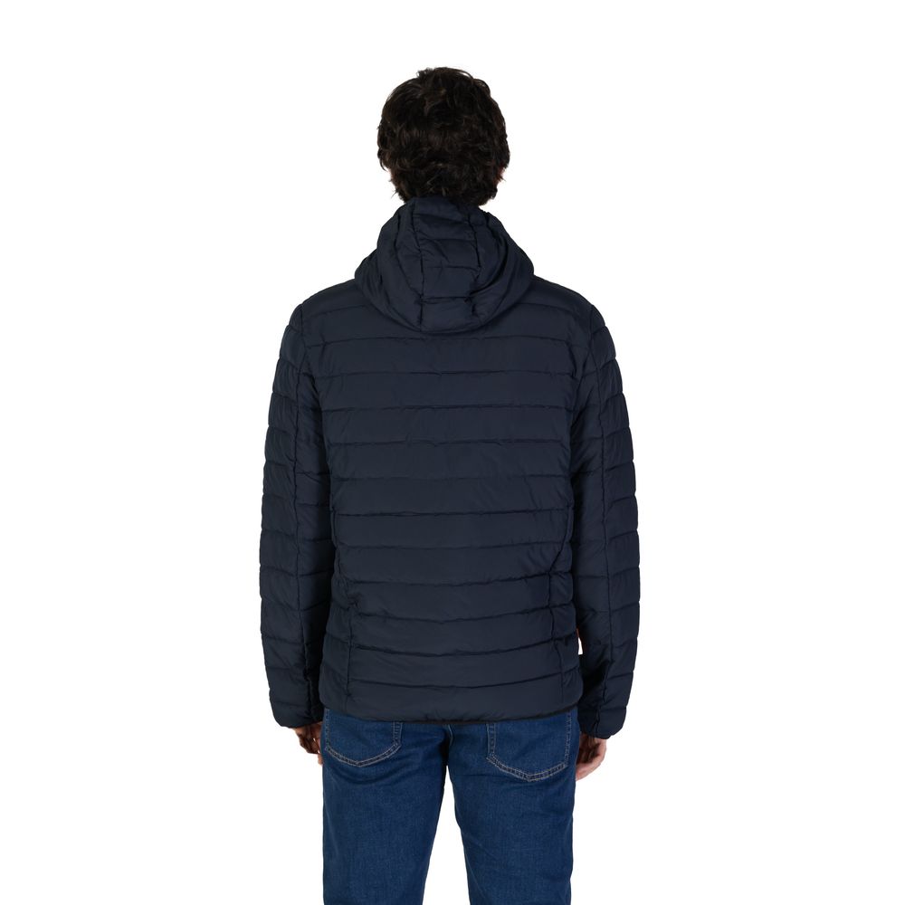 Blue Polyester Jackets & Coat