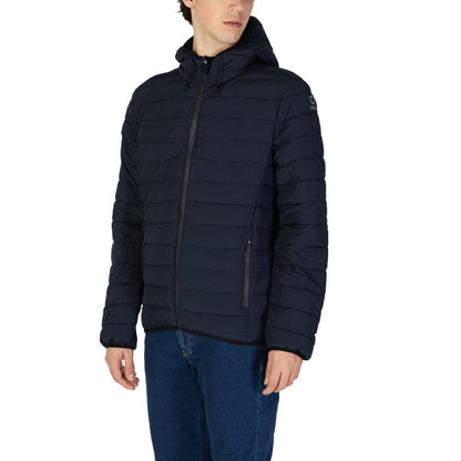 Blue Polyester Jackets & Coat