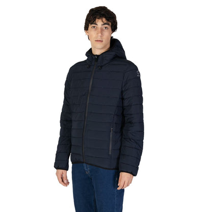 Blue Polyester Jackets & Coat