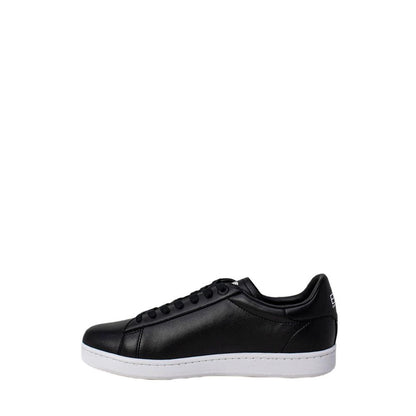 Black And White Polyethylene Low Top Sneakers