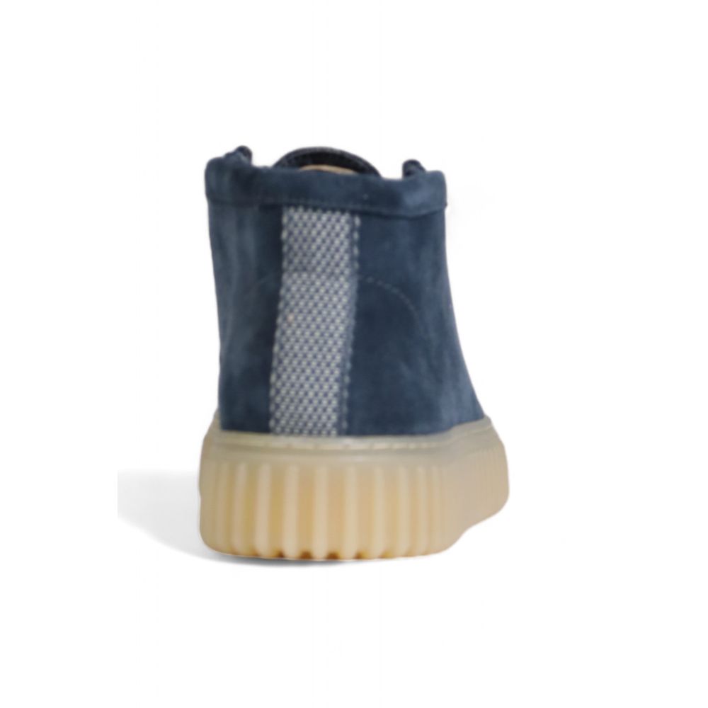 Blue Suede Leather Oxfords And Derby