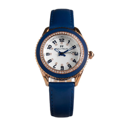 Blue Leather Dress Watch