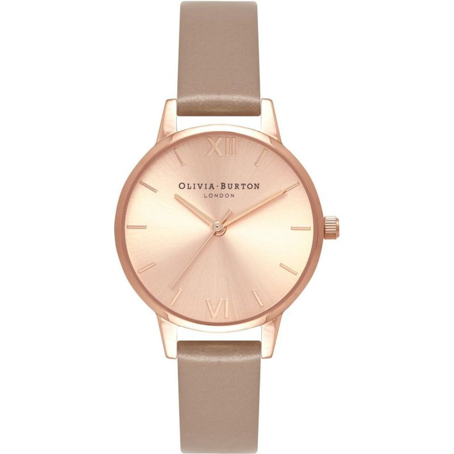 Brown Artificial Leather Dress Watch