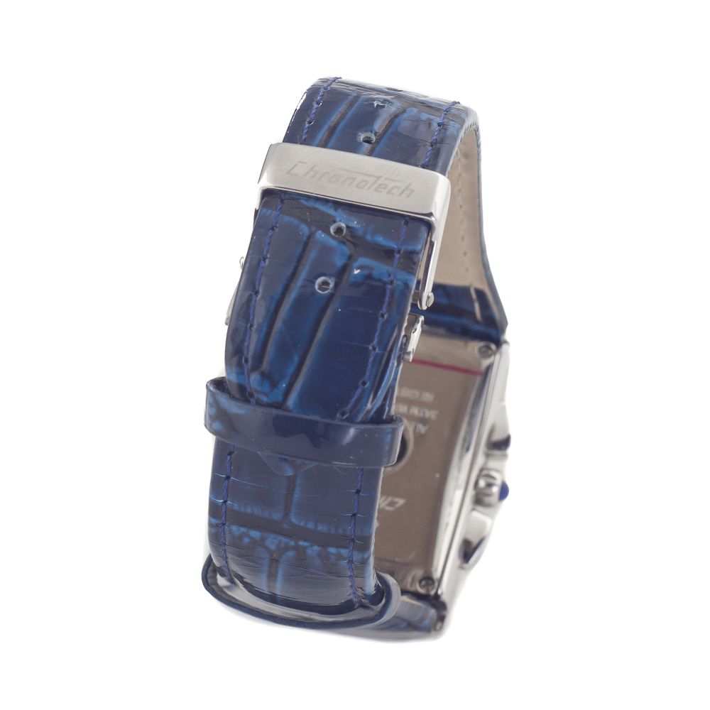 Blue Leather Dress Watch