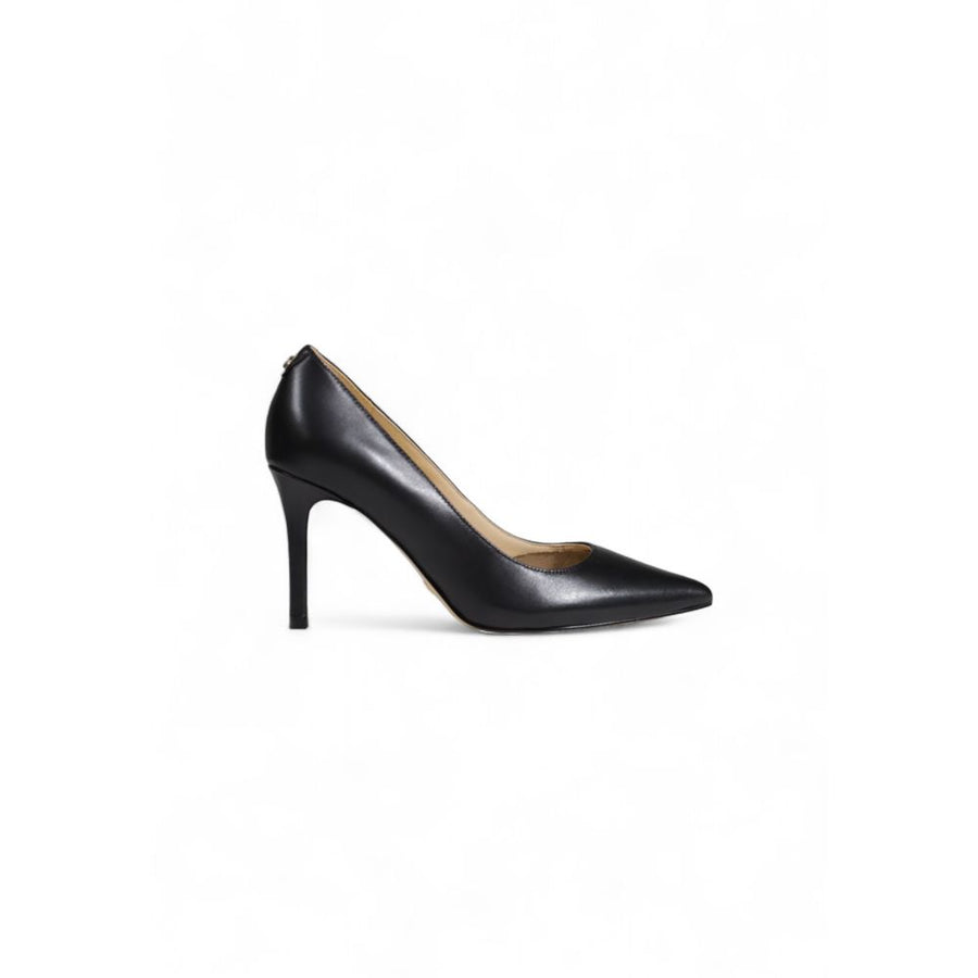 Black Leather High Heel