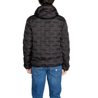 Black Polyester Jackets & Coat