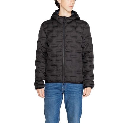 Black Polyester Jackets & Coat