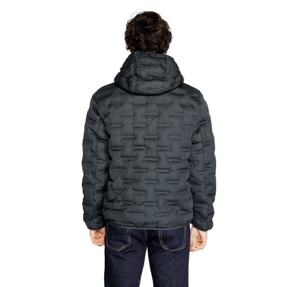 Blue Polyester Jackets & Coat