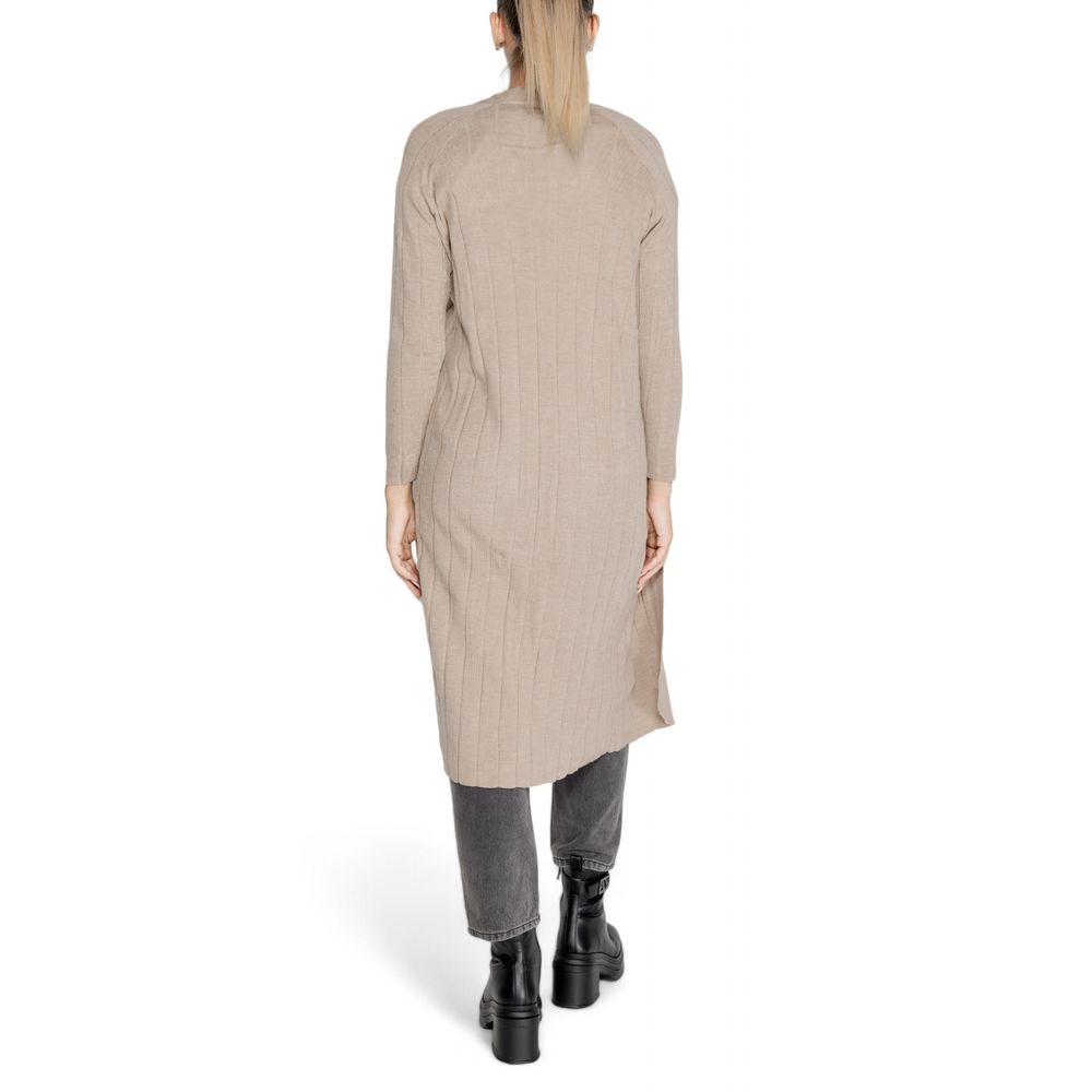 Beige Marabou Cardigan