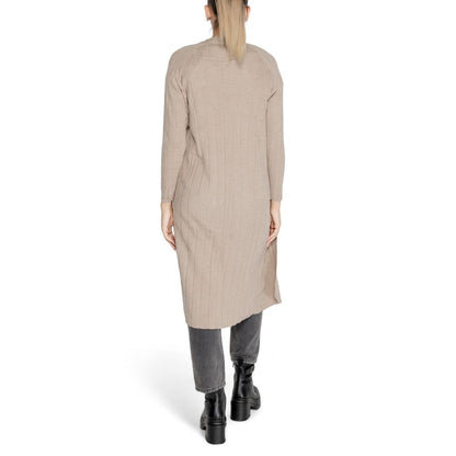 Beige Marabou Cardigan