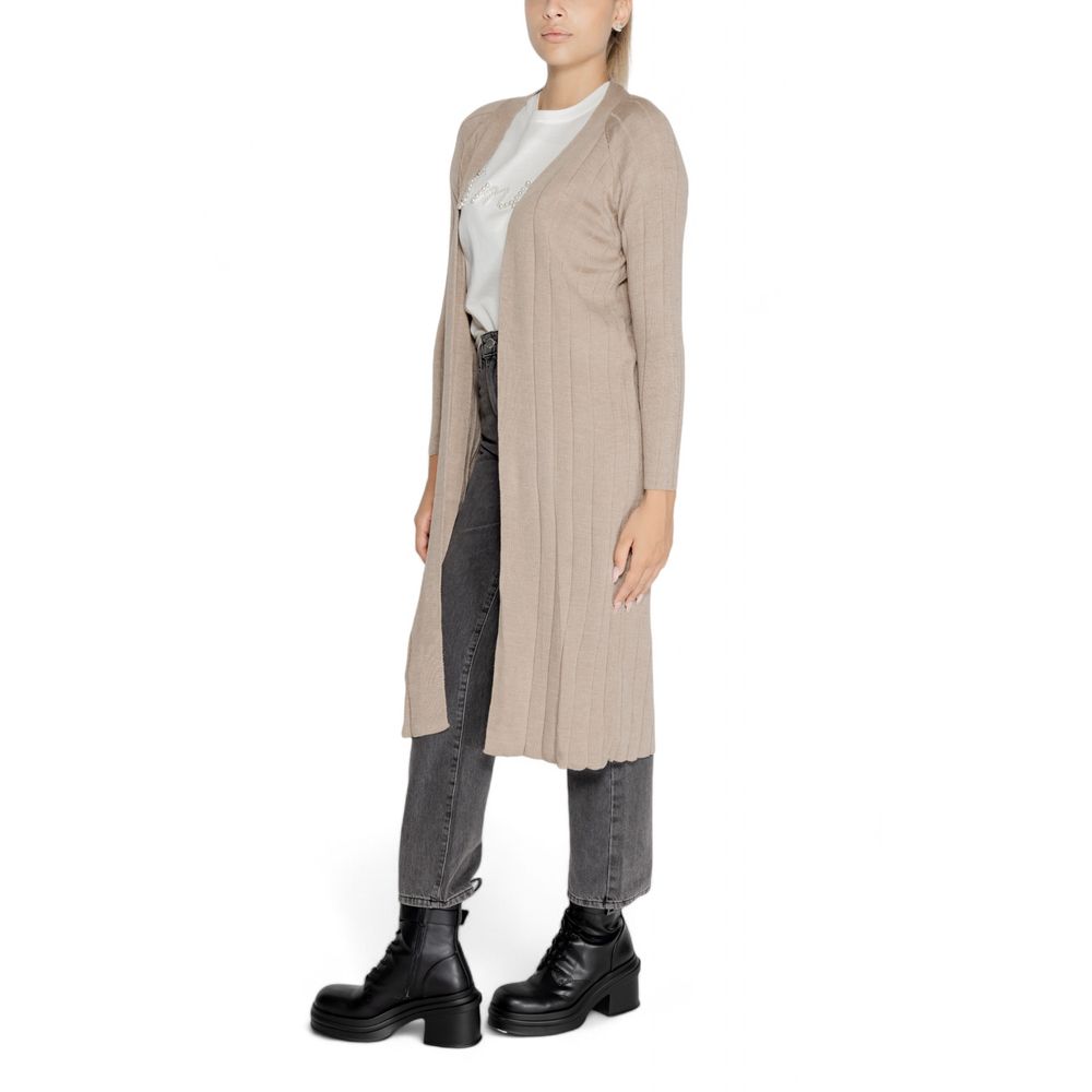 Beige Marabou Cardigan