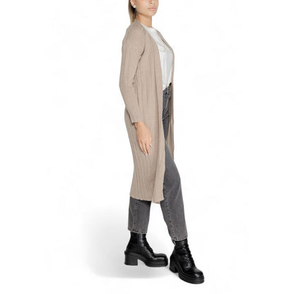 Beige Marabou Cardigan