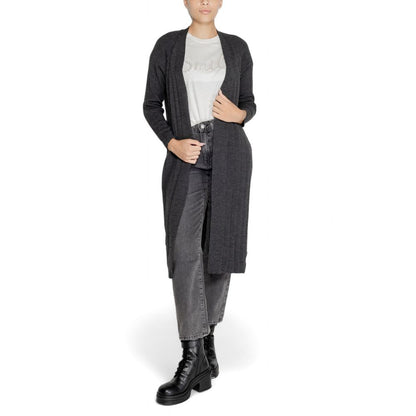 Gray Marabou Cardigan