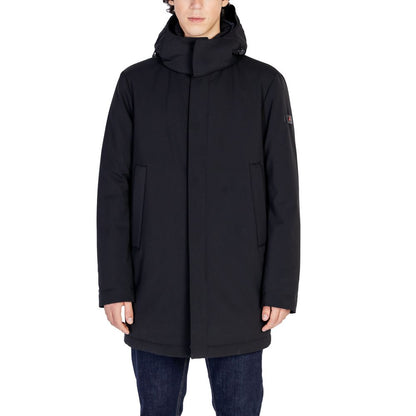 Black Polyester Jackets & Coat