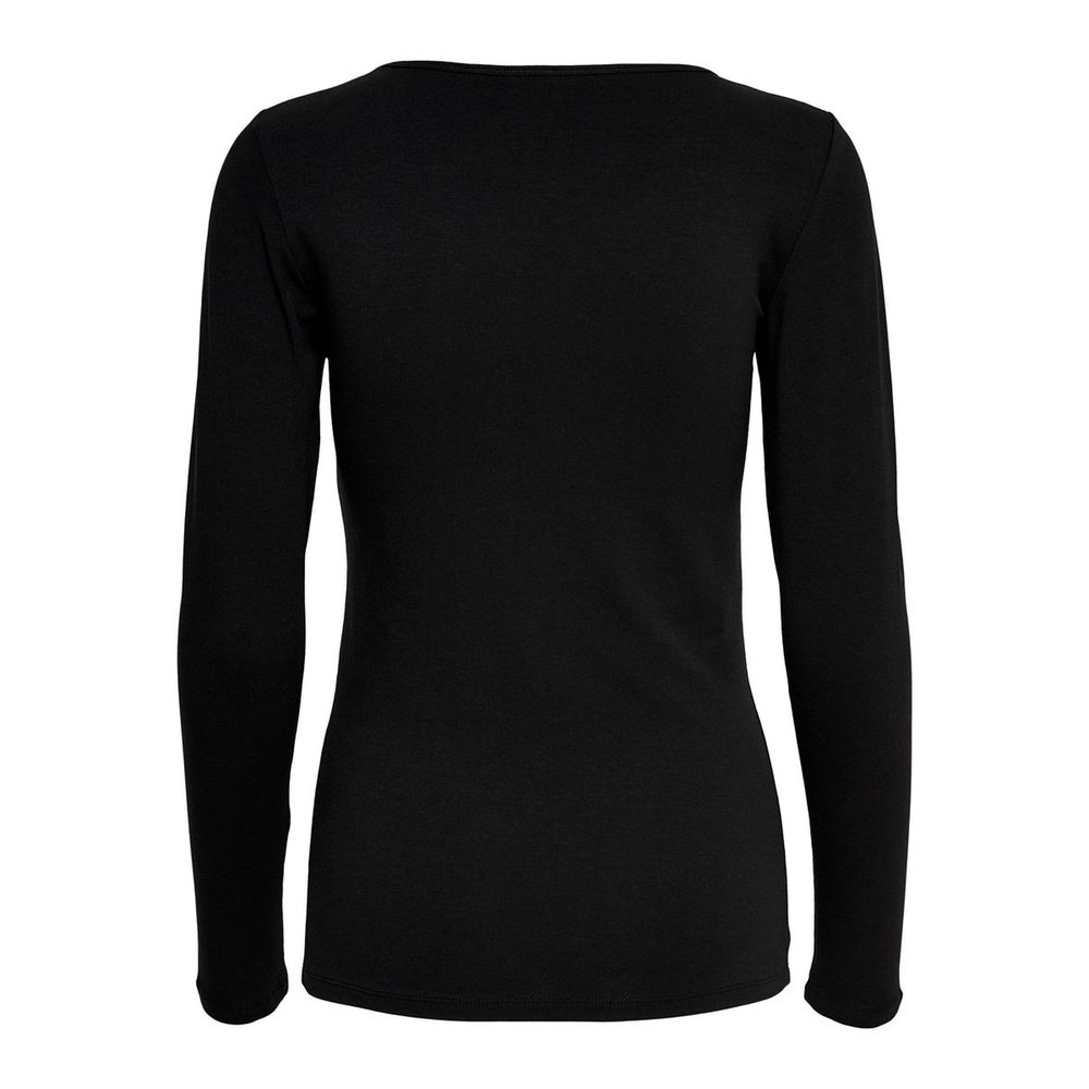 Black Cotton Long Sleeve