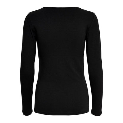 Black Cotton Long Sleeve