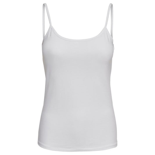 White Cotton Tank Top