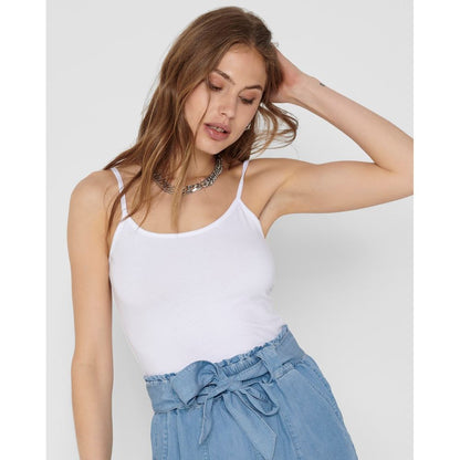 White Cotton Tank Top