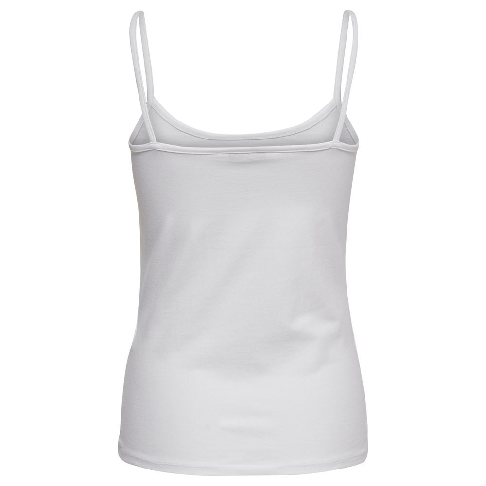 White Cotton Tank Top