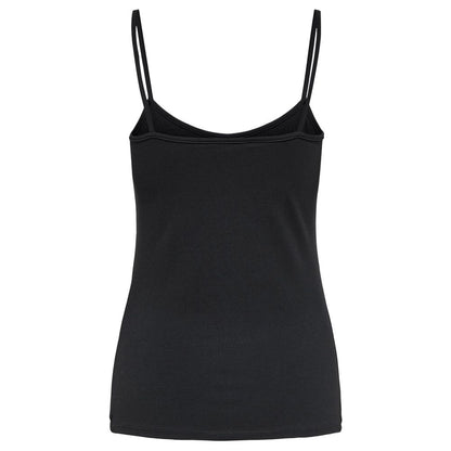 Black Cotton Tank Top