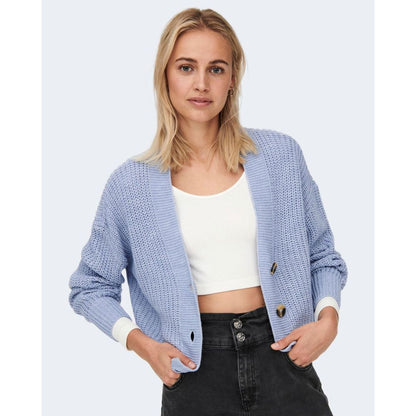 Blue Marabou Cardigan